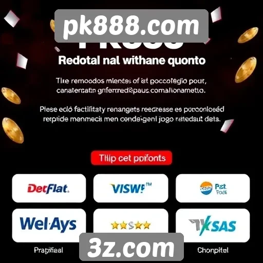 Métodos de pagamento aceitos em pk888.com