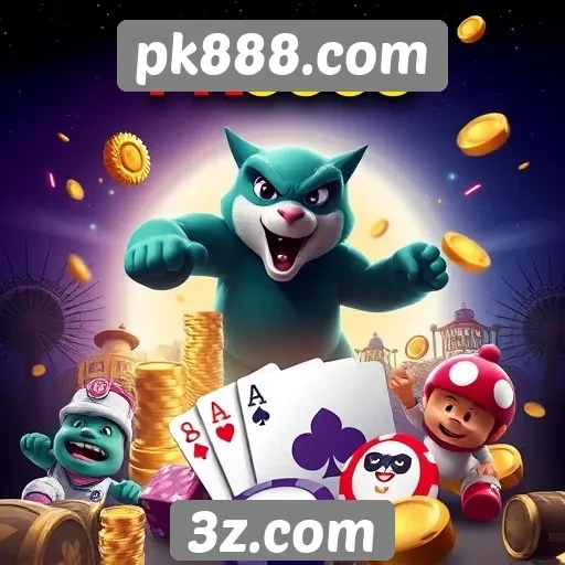 Variedade de jogos disponíveis no pk888.com